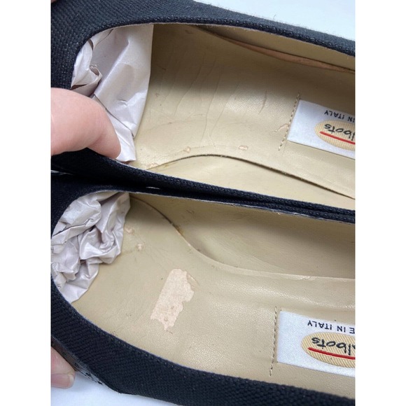 Talbots Shoes Women’s‎ Sz 8.5N Vero Cuoio Womens Square Toe 2” Heel Dress Black - Picture 9 of 12